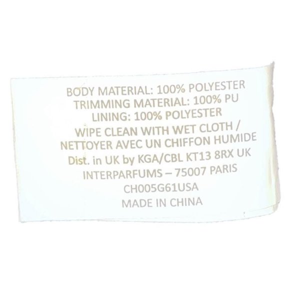 Jimmy Choo Navy Blue Canvas and Leather Trim Weekend Travel Bag - Picture 8 of 8